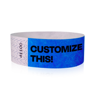 Wide Custom Solid Color Tyvek® Wristbands