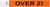 Clearance 3/4" Tyvek® Wristbands (Orange Over 21)