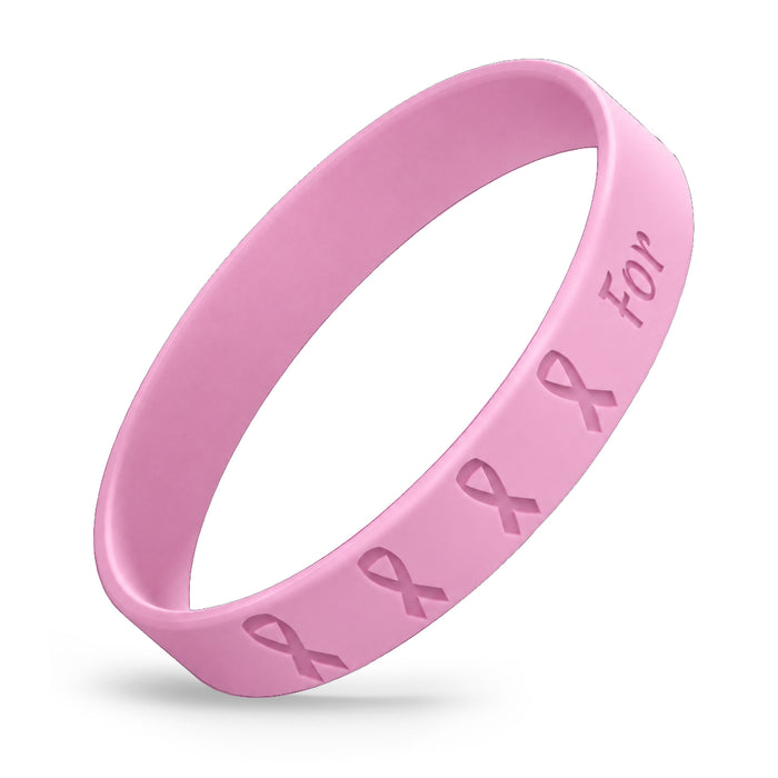 "Ribbons For" - Customizable Debossed Silicone Wristbands