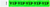 Clearance 3/4" Tyvek® Wristbands (Green VIP)