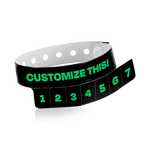 Custom 7-Tab Tear-Off Vinyl Wristbands