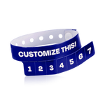 Custom 7-Tab Tear-Off Vinyl Wristbands