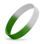 White / Green Segmented