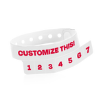 Custom 7-Tab Tear-Off Vinyl Wristbands
