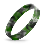 Green / Black / White Swirl