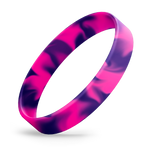 Hot Pink / Light Blue Swirl