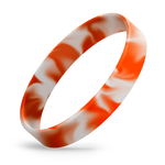 Orange / White Swirl