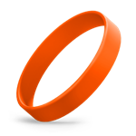 Orange Silicone Wristband