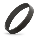 Black Silicone Wristband