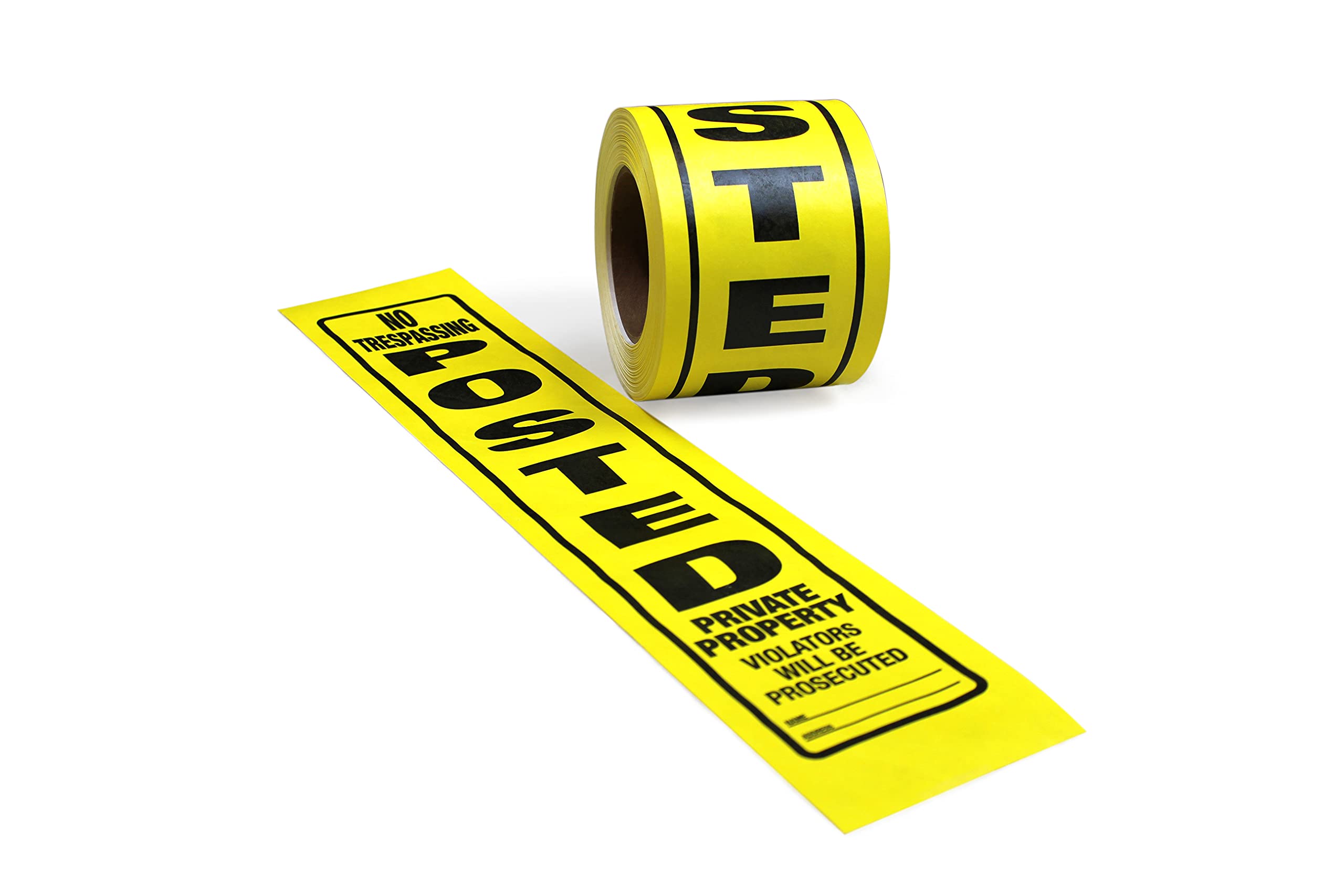 Yellow Private Property Tyvek Sign