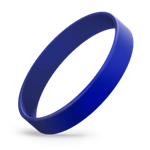 Blue Silicone Wristband