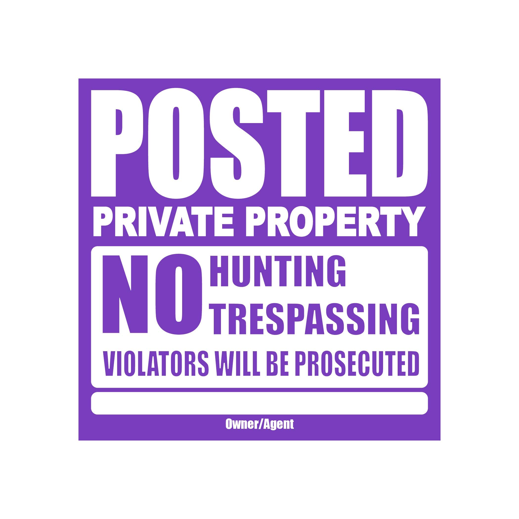 Posted Purple/White