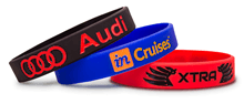 Ink Injected Silicone Bracelets