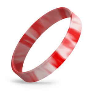 Red / White Swirl 