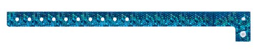 Blue Holographic Plastic Wristband