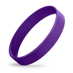 Purple Silicone Wristband