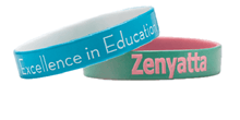 Color Coated Silicone Wristbands